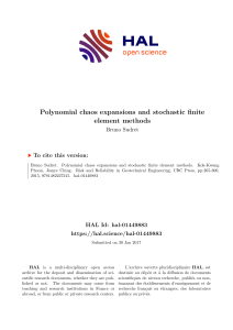 Polynomial chaos expansions and stochastic finite element methods