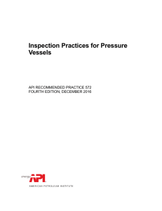 API RP 572 4th Dec. 2016 Inspection Practices for Pressure Vessels