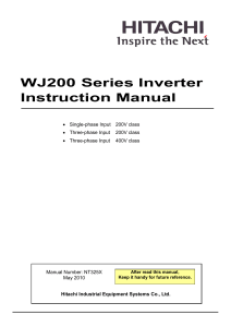 WJ200 Instruction NT325X