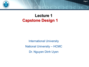 Capstone Design lecture 1 2023