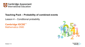 0580 probability lesson4 conditionalprobability v1