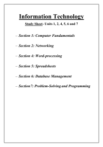 Information Technology Study Guide