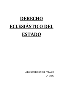 DERECHO ECLESIÁSTICO
