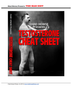 Testosterone - cheat sheet