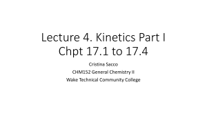 Lecture 4 Kinetics Part I(1)