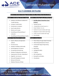 2 DIT 6 Months Course Outline May 2022