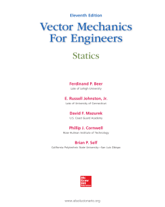 Vector Mechanics for Engineers: Statics, 11th Edition