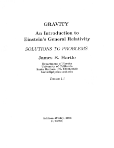 James B Hartle Gravity An Introduction