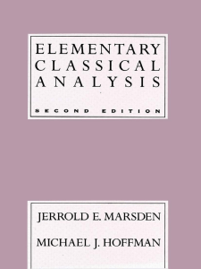Elementary+Classical+Analysis+2nd+Edition