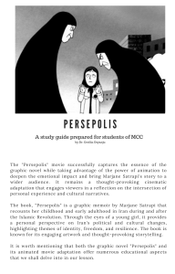 Persepolis Study Guide by Dr. Cecilia Osyanju