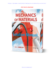 sample-Solution-Manual-for-Mechanics-of-Materials-10th-10E-Hibbeler