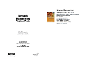 Network Management: Principles and Practice Textbook