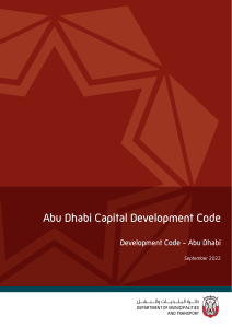 Abu Dhabi Capital Development Code