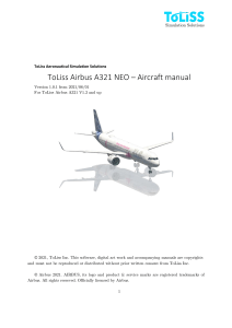 ToLiss AirbusA321 NEO AircraftManual