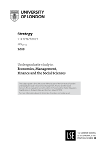 MN3119 Strategy Study Guide