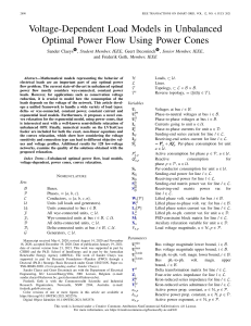 Voltage-Dependent Load Models in Unbalanced Optimal Power Flow Using Power Cones