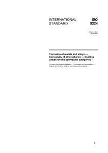 ISO 9224: Corrosion of Metals and Alloys Standard