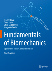 Fundamentals of Biomechanics-Equilibrium Motion and Deformation
