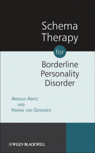 Schema Therapy for Borderline Personality Disorder - PDF Room