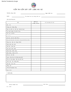 Basic Quality Control Inspection Form