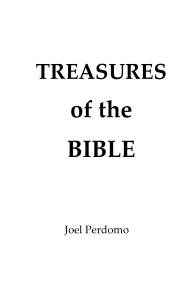 TRESURES OF THE BIBLE - JOEL PERDOMO
