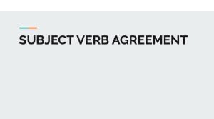 Digital SAT Lesson 10 Subject-Verb Agreement