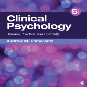 Clinical Psychology Science, Practice, and Diversity (Andrew M. Pomerantz) (Z-Library)