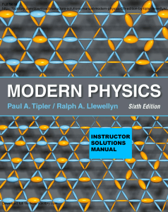 Solutions Manual Modern Physics 6th edit