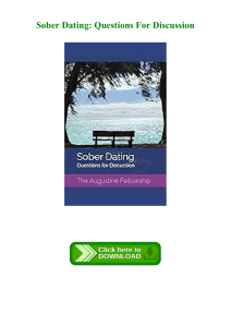 (DOWNLOAD BOOK) Sober Dating Questions For Discussion 