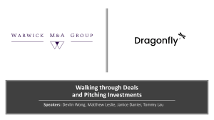 Dragonfly Slides - Discussing Deals and Pitching Investments