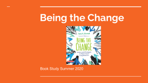 Being the Change Book Study