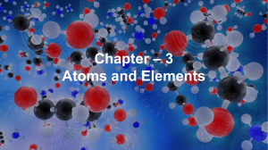 Chapter 3 atoms and elements (IGCSE X)