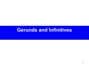Gerunds&Infinitives