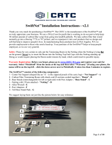 2023 0106 SwiftNet V2.1 Installation Instructions with Warranty