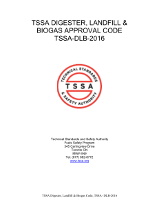 TSSA-DLB-2016 Digester Landfill and Biogas Code