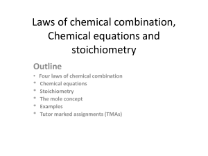 CHM 101 laws of chemical combination-1-1-1