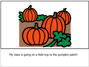 Pumpkin Patch Social Story