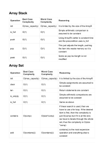 Complexity Summary