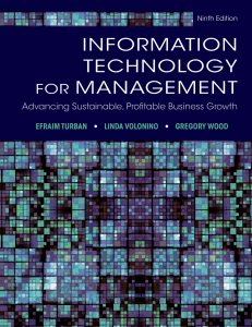 information technology and management turban 9