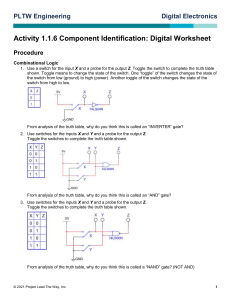 de 116 Component Identification Digital Worksheet