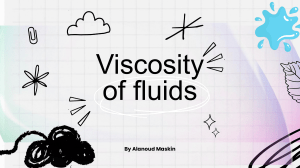 Viscosity of fluids