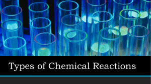 Types of Reactions PPT