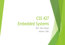 CSS 427 Embedded Systems Syllabus - Arduino & C/C++