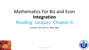 Lecture 09 - Integration 