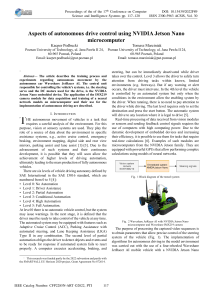 Aspects of autonomous drive control using NVIDIA Jetson Nano