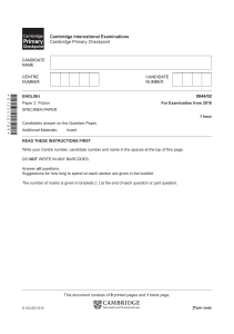 Cambridge International Examinations Cam