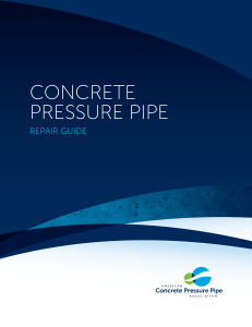 CONCRETE PRESSURE PIPE REPAIR GUIDE