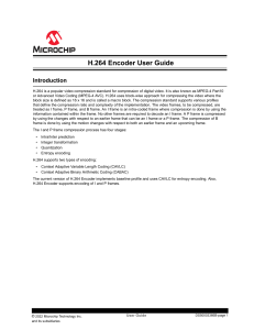 H.264 Encoder UG