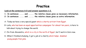PRACTICE Relative ClauseS