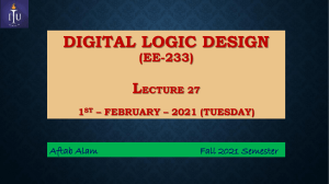 Digital Logic Design (Lec 27)
